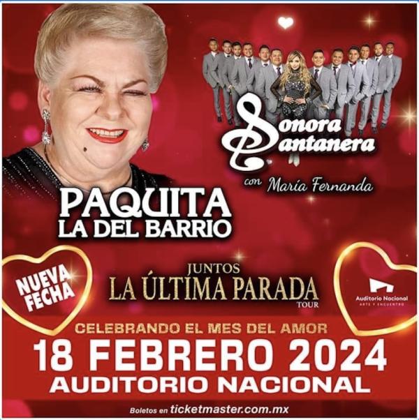 Paquita La del Barrio y Sonora Santanera en el Auditorio Nacional