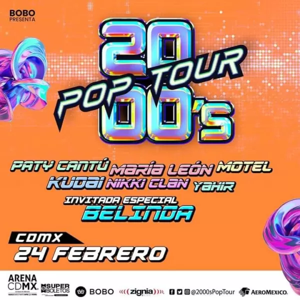 2000's Pop Tour en la Arena CDMX, Febrero 2023