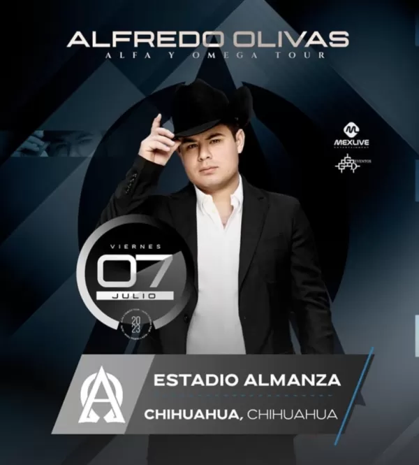 Alfredo Olivas en el Estadio Almanza, Chihuahua, Julio 2023