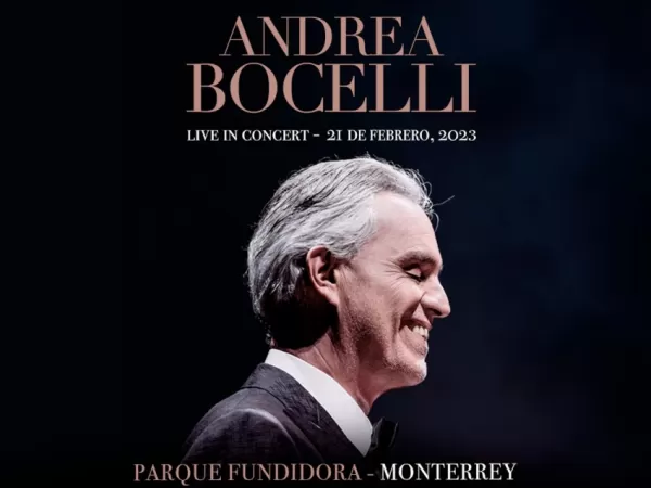 Andrea Bocelli en el Parque Fundidora de Monterrey, Febrero 2023