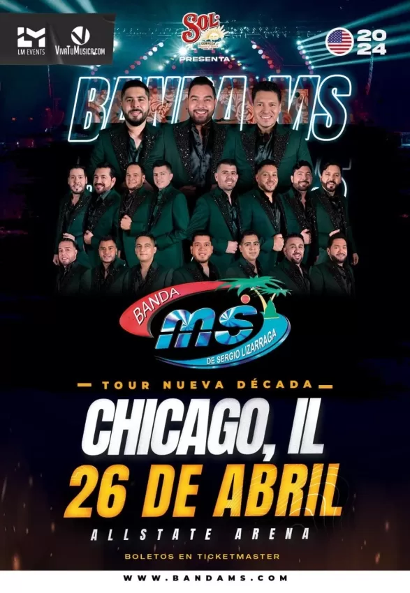 Banda MS en Chicago, Abril 2024