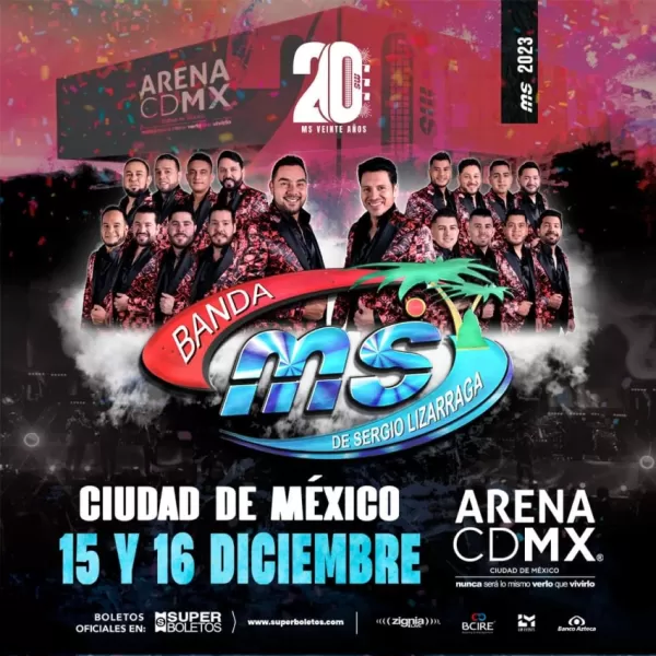 Banda MS en la Arena CDMX, Diciembre 2023