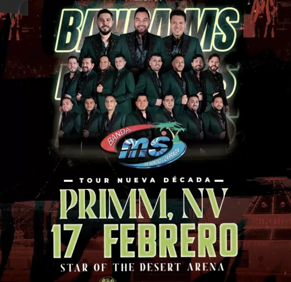 Banda MS en Primm, Nevada, febrero 2024