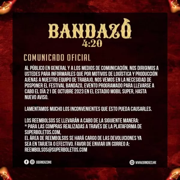 Bandazo 4:20 en Monterrey, Nuevo León, Octubre 2023