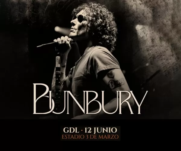 Bunbury en el Estadio 3 de Marzo, Guadalajara, Junio 2024