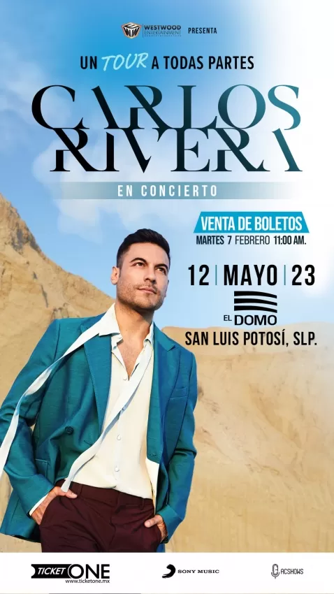 Carlos Rivera en El Domo San Luis Potosí, Mayo 2023