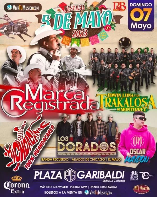 Festival 5 de Mayo 2023, Plaza Garibaldi, Chicago, IL