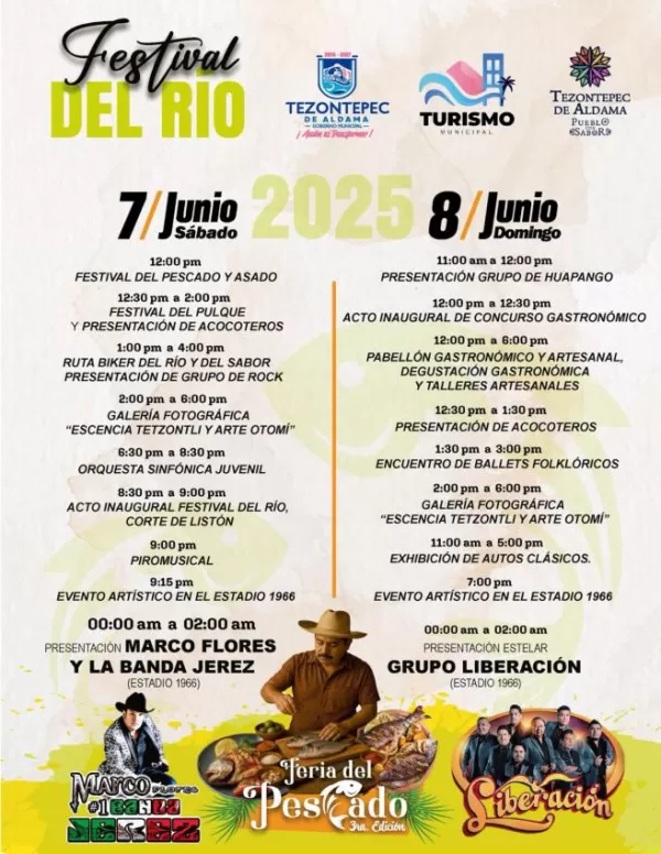 Festival del Río Tezontepec de Aldama 2025