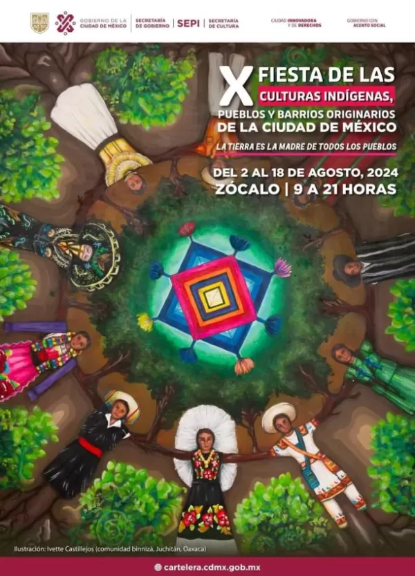 Fiesta de las Culturas Indígenas en el Zócalo 2024