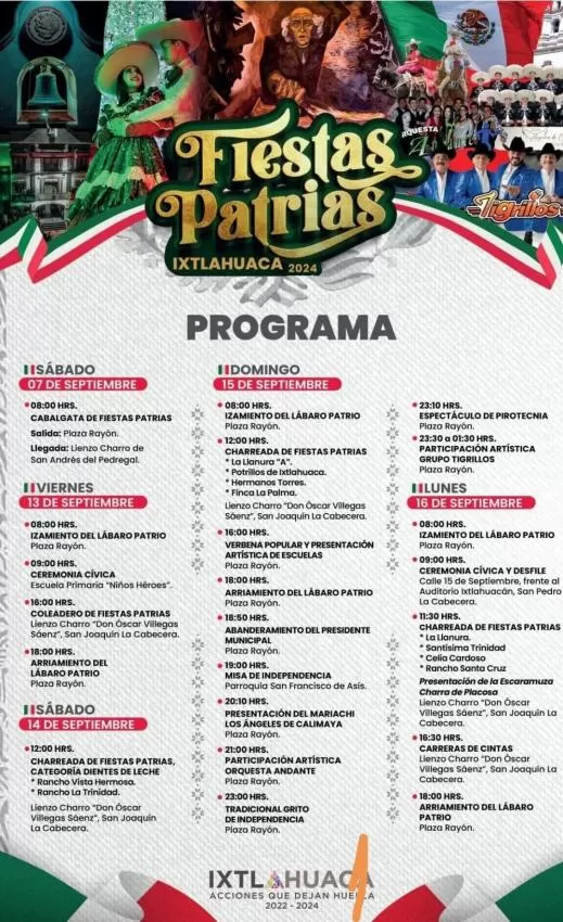 Fiestas Patrias 2024 Ixtlahuaca, EdoMex