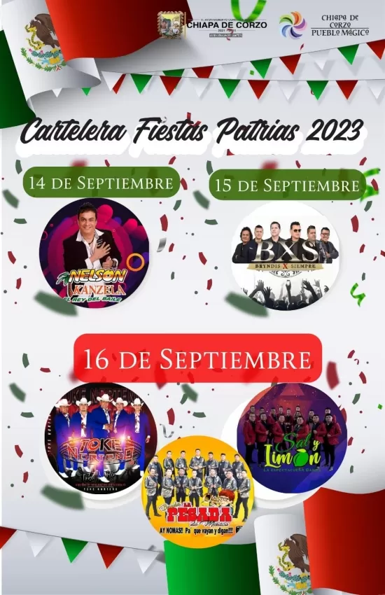 Fiestas Patrias Chiapa de Corzo 2023