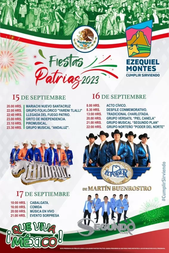 Fiestas Patrias Ezequiel Montes 2023