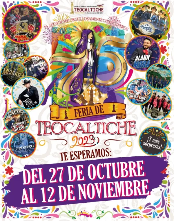 Fiestas Patronales Teocaltiche 2023