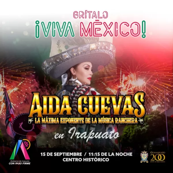 Grito de Independencia 2023 en Irapuato, Guanajuato