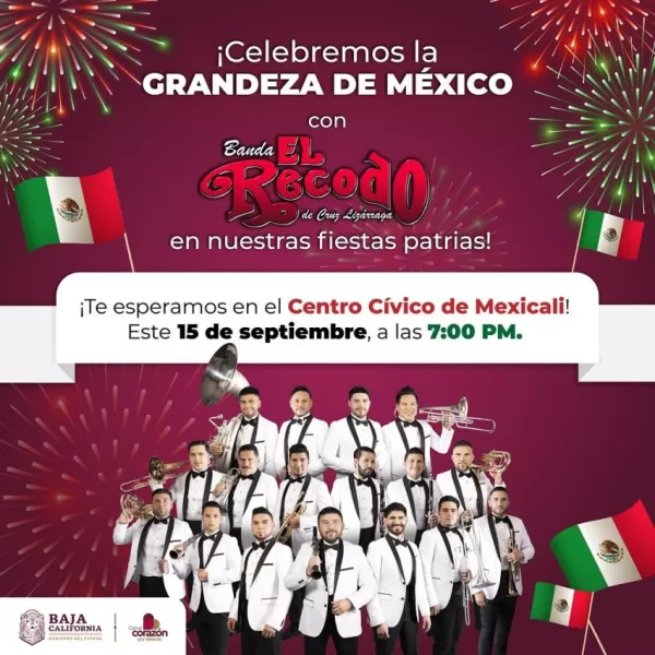 Grito de Independencia 2023 en Mexicali, Baja California