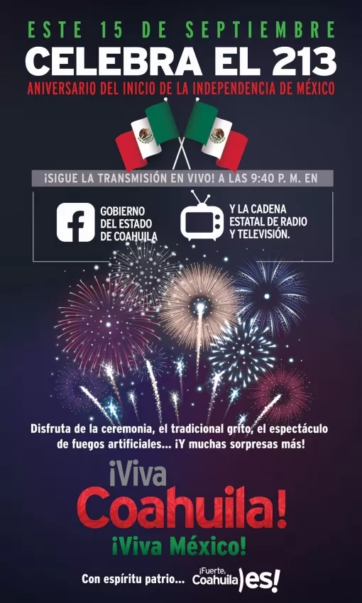 Grito de Independencia 2023 en Saltillo, Coahuila