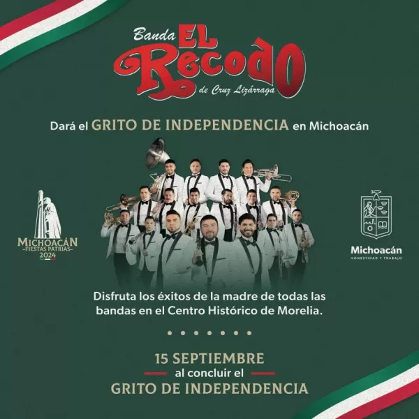 Grito de Independencia 2024 en Morelia, Michoacán