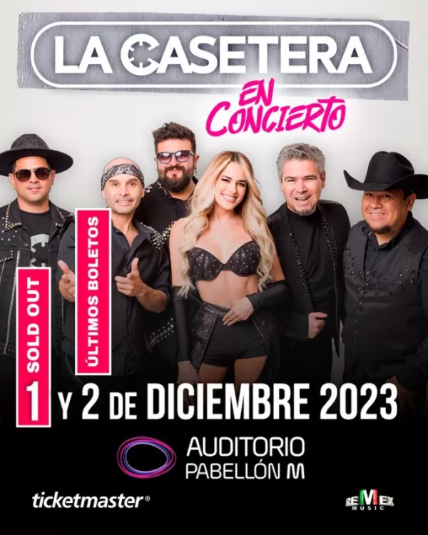 Grupo La Casetera en el Auditorio Pabellón M, Diciembre 2023