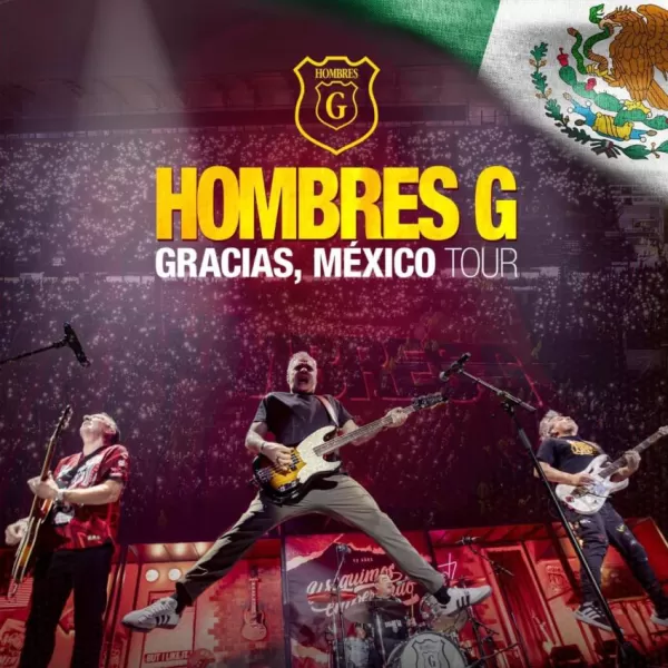 Hombres G en el Estadio GNP Seguros CDMX, abril 2025