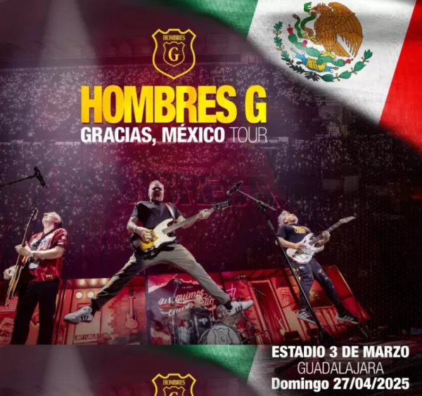 Hombres G en el Estadio3 de Marzo Guadalajara, Abril 2025