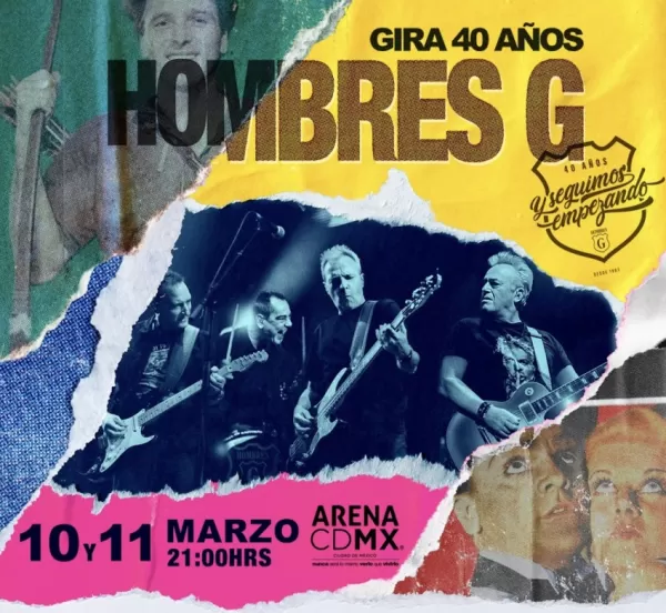 Hombres G en la Arena CDMX, Marzo 2023