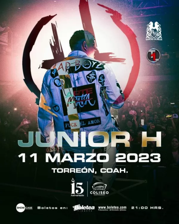 Junior H en el Coliseo Centenario de Torreón, Coahuila, Marzo 2023