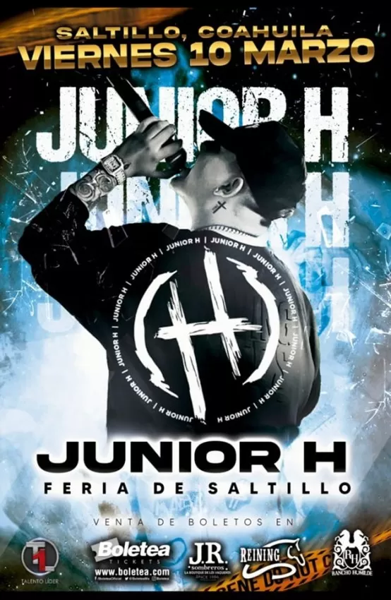 Junior H en Saltillo, Coahuila, Marzo 2023