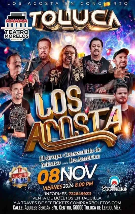 Los Acosta en el Teatro Morelos, Toluca, Noviembre 2024