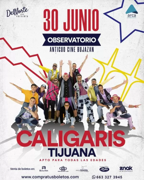 Los Caligaris en Tijuana, Baja California, Junio 2023