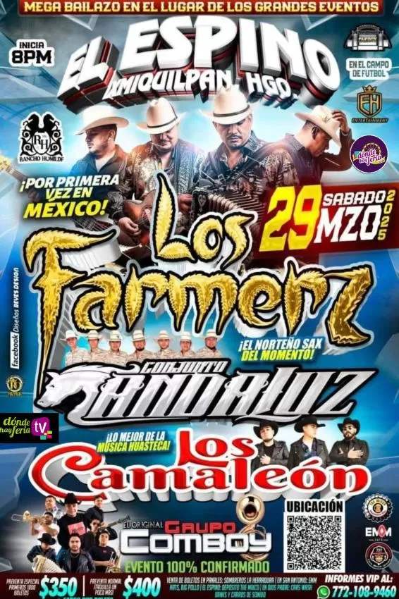 Los Farmerz en Ixmiquilpan, Hidalgo, Marzo 2025