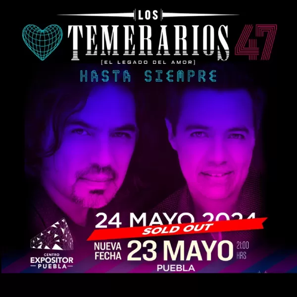 Los Temerarios en Puebla, Pue, Mayo 2024