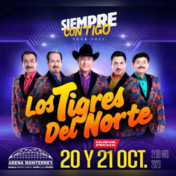 Los Tigres del Norte en la Arena Monterrey, Octubre 2023