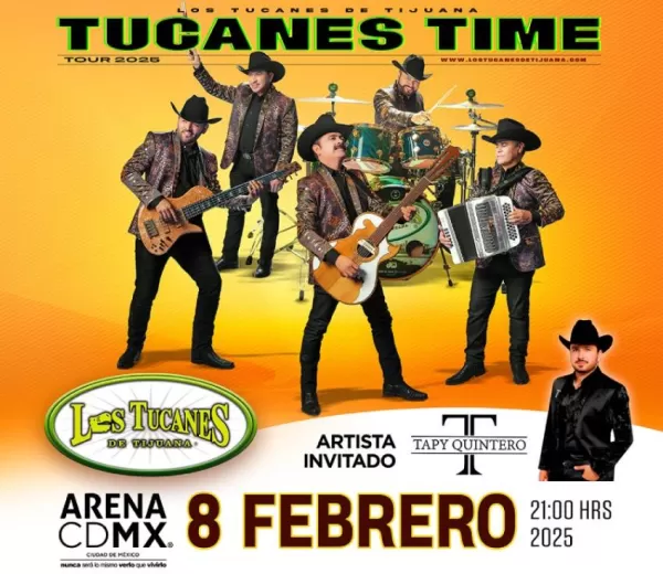 Los Tucanes de Tijuana en Arena CDMX, febrero 2025