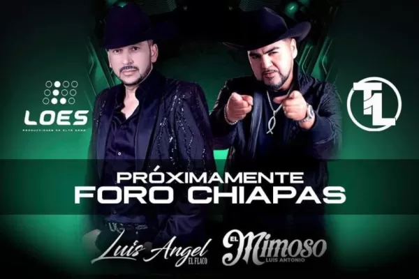 Luis Ángel "El Flaco" y Luis Antonio López "El Mimoso" en el Foro Chiapas