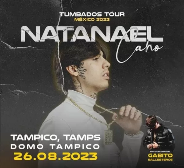 Natanael Cano en Tampico, Tamaulipas, Agosto 2023