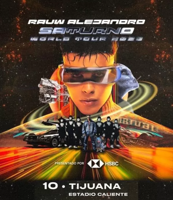 Rauw Alejandro en Tijuana, Baja California, Junio 2023