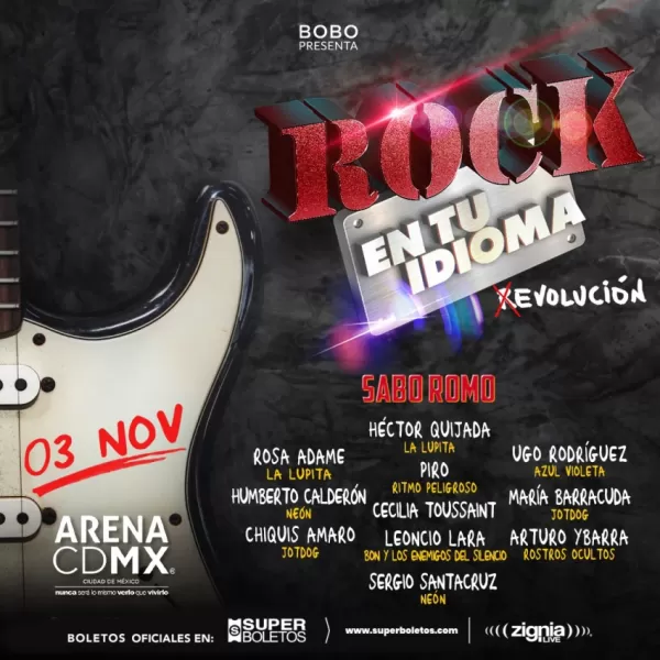 Rock en tu Idioma 'Evolución' en la Arena CDMX, Noviembre 2023