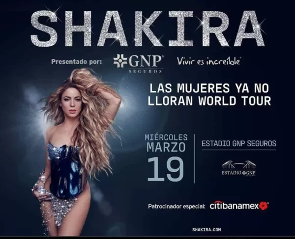 Shakira en el Estadio GNP Seguros, Marzo 2025