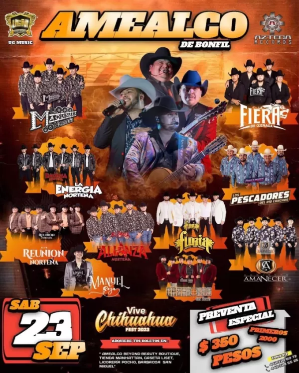 Vive Chihuahua Fest 2023 en Amealco, Querétaro, Septiembre 2023