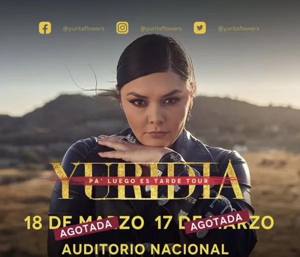 Yuridia en el Auditorio Nacional, CDMX, Marzo 2023