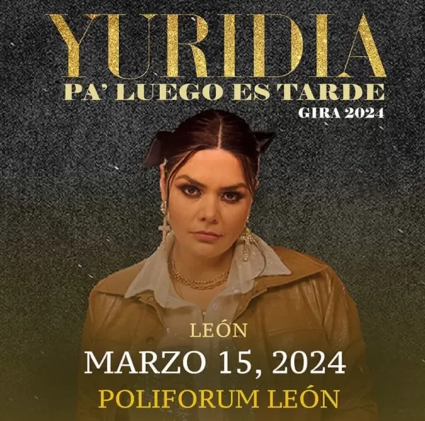 Yuridia en el Polifórum, León, Guanajuato, marzo 2024