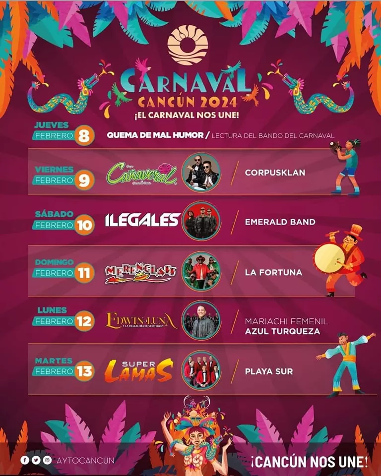 Carnaval Cancún 2024 Dónde Hay Feria