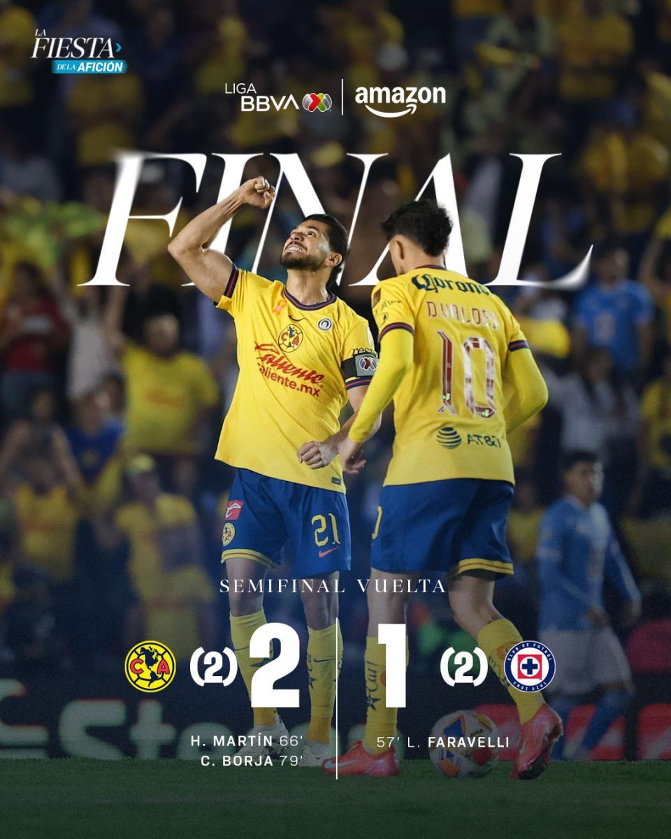 América avanza a la final del Clausura 2025 tras empatar global con Cruz Azul América avanza a la final del Clausura 2025 tras empatar global con Cruz Azul
